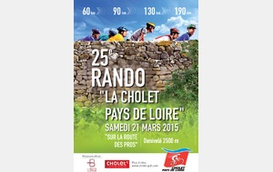 Rando  La Cholet Pays de Loire  2015